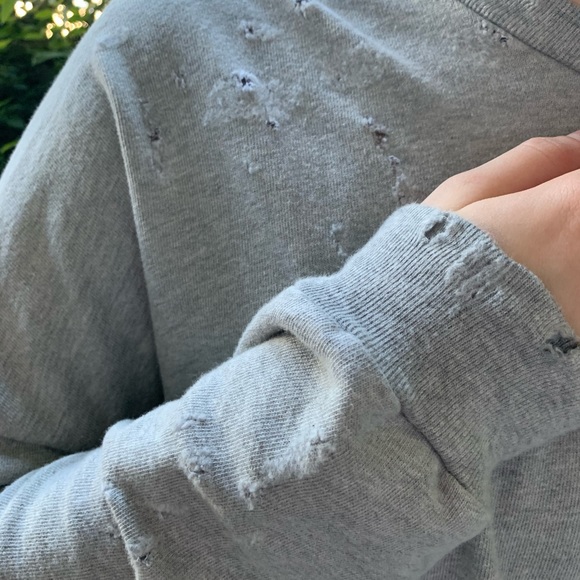 designer michael lauren grey long-sleeve - Picture 5 of 5